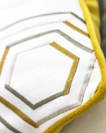 法式幾何黃系列抱枕套